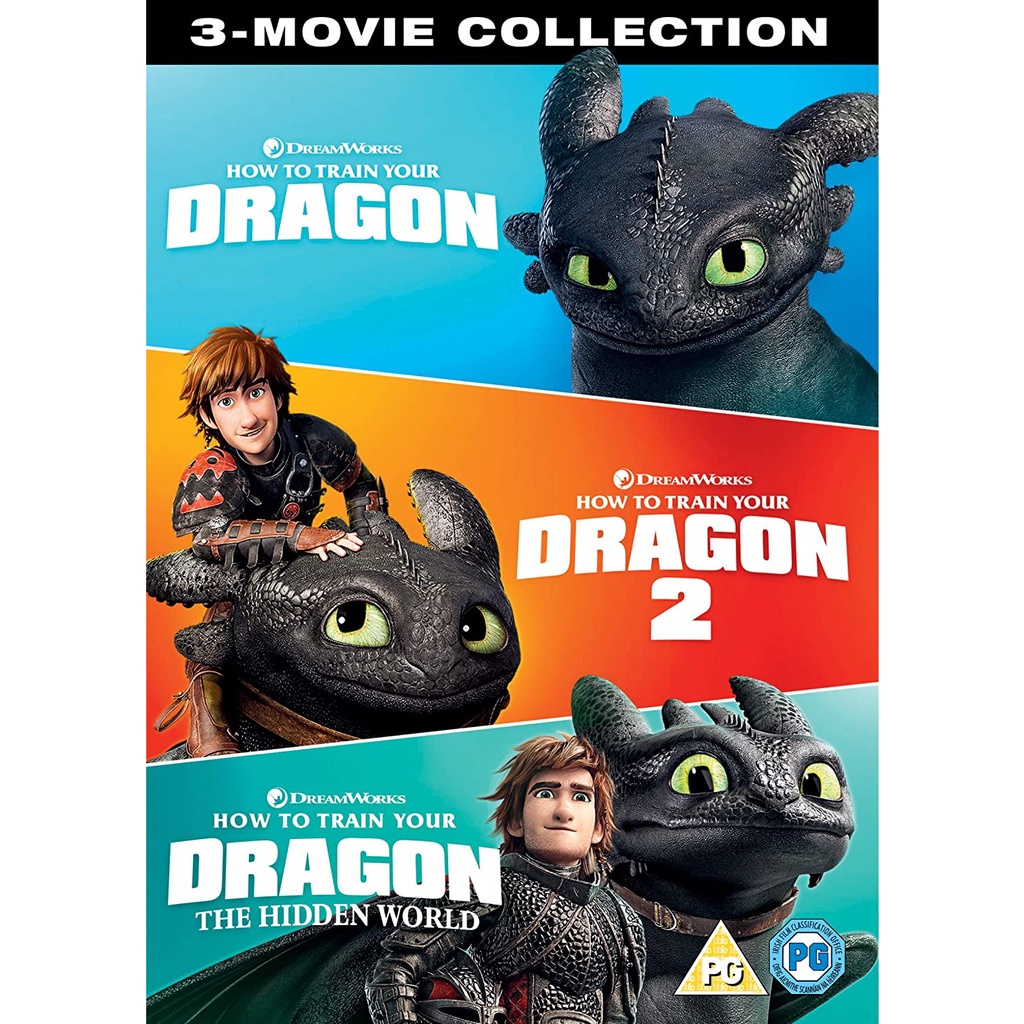 4K How to Train Your Dragon 1-3