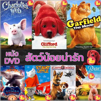 DVD หนัง สัตว์น้อยน่ารัก ปีเตอร์แรบบิท หมาแมว เบ๊บ แมงมุมเพื่อนรัก ดีวีดี (เฉพาะพากย์ไทย) และ (พากย์ ไทย+อังกฤษ มีซับไทย)