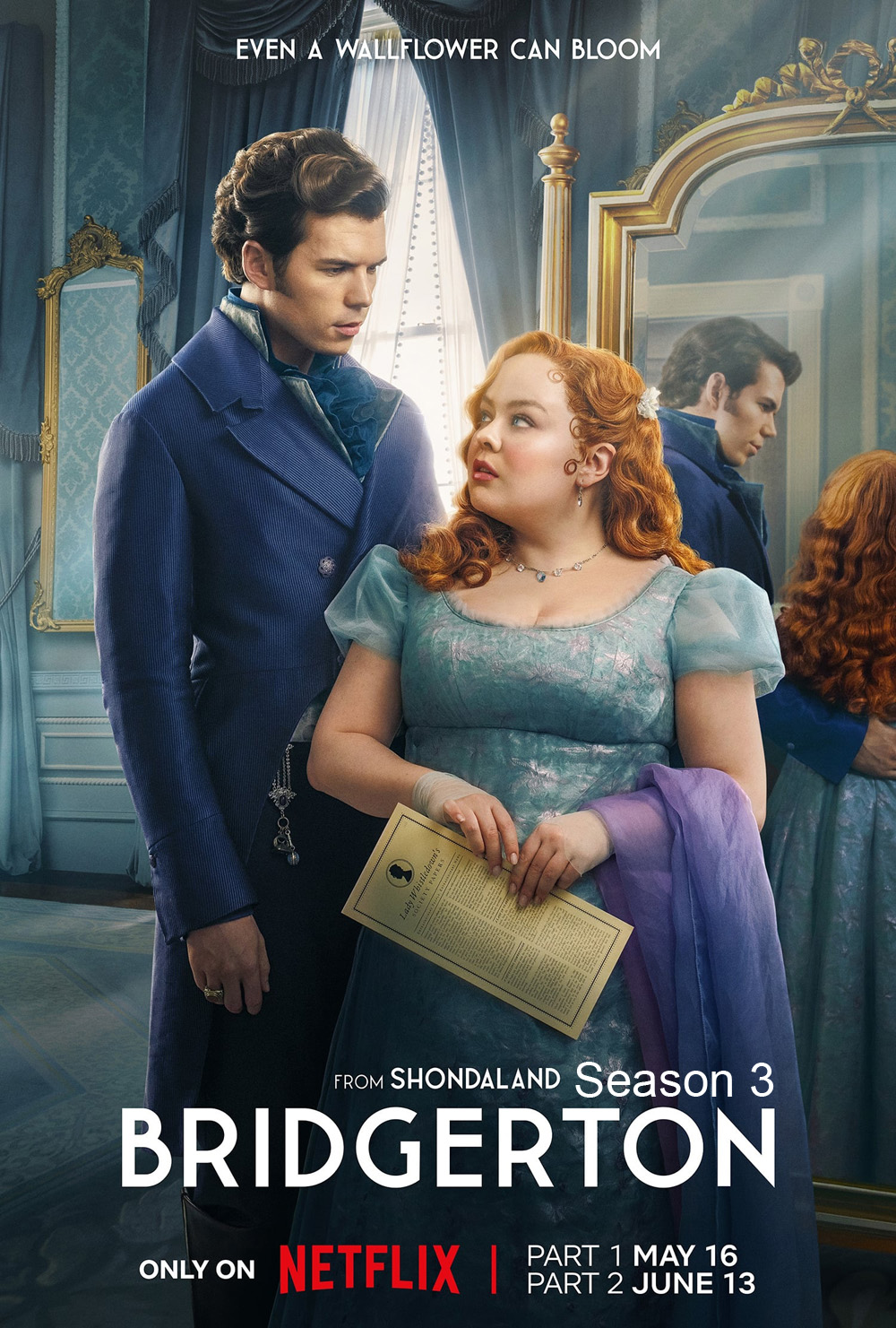 Bridgerton Season 3 บริดเจอร์ตัน: วังวนรัก เกมไฮโซ ปี 3 (2024) (8 ตอน)