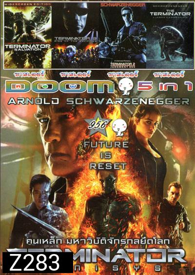 Terminator Genisys , Terminator Salvation คนเหล็ก 4 มหาสงครามจักรกลล้าง , TERMINATOR 3 คนเหล็ก2029 ภาค 3 , TERMINATOR 2 คนเหล็ก2029 ภาค 2 , The Terminator Vol.956