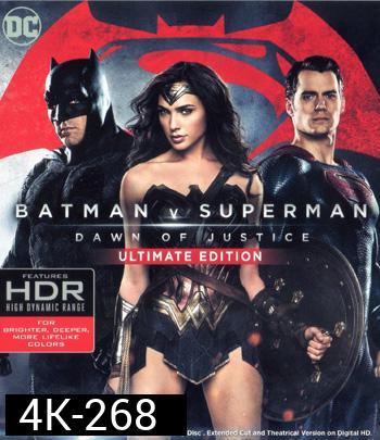 4K - Batman v Superman: Dawn of Justice (2016) แบทแมน ปะทะ ซูเปอร์แมน แสงอรุณแห่งยุติธรรม {เสียงไทยออกเป็นบางช่วง} - แผ่นหนัง 4K UHD