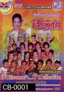 บันทึกการแสดงสด ลำเรื่องต่อกลอนเสียงอิสาน เรื่องเงินคือพระเจ้า..ข้าวเลี้ยงชีวิต