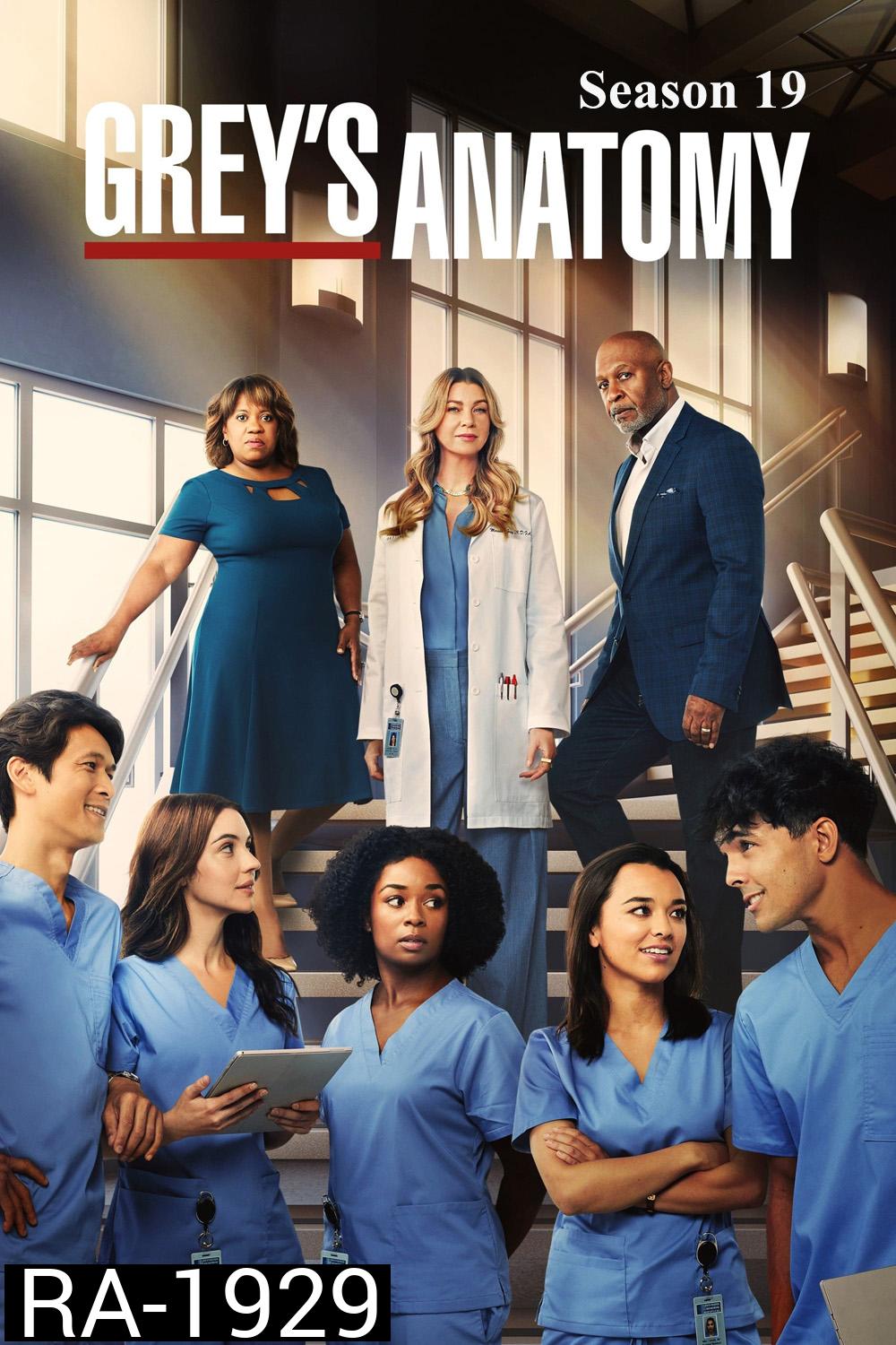 Grey's anatomy Season 19 (2022) แพทย์มือใหม่หัวใจเกินร้อย ปี 19 (20 ตอนจบ)